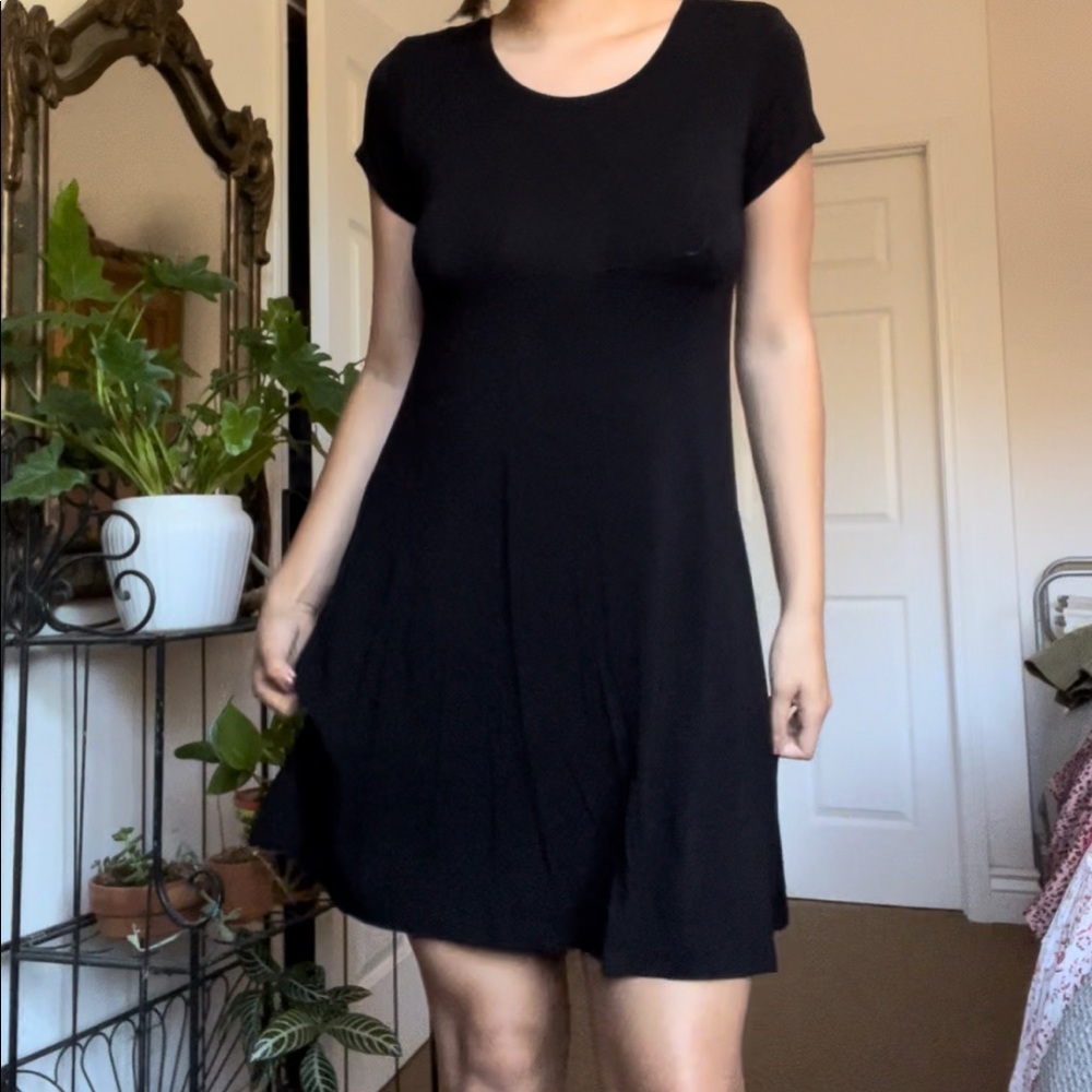 Brand new black t-shirt dress size m